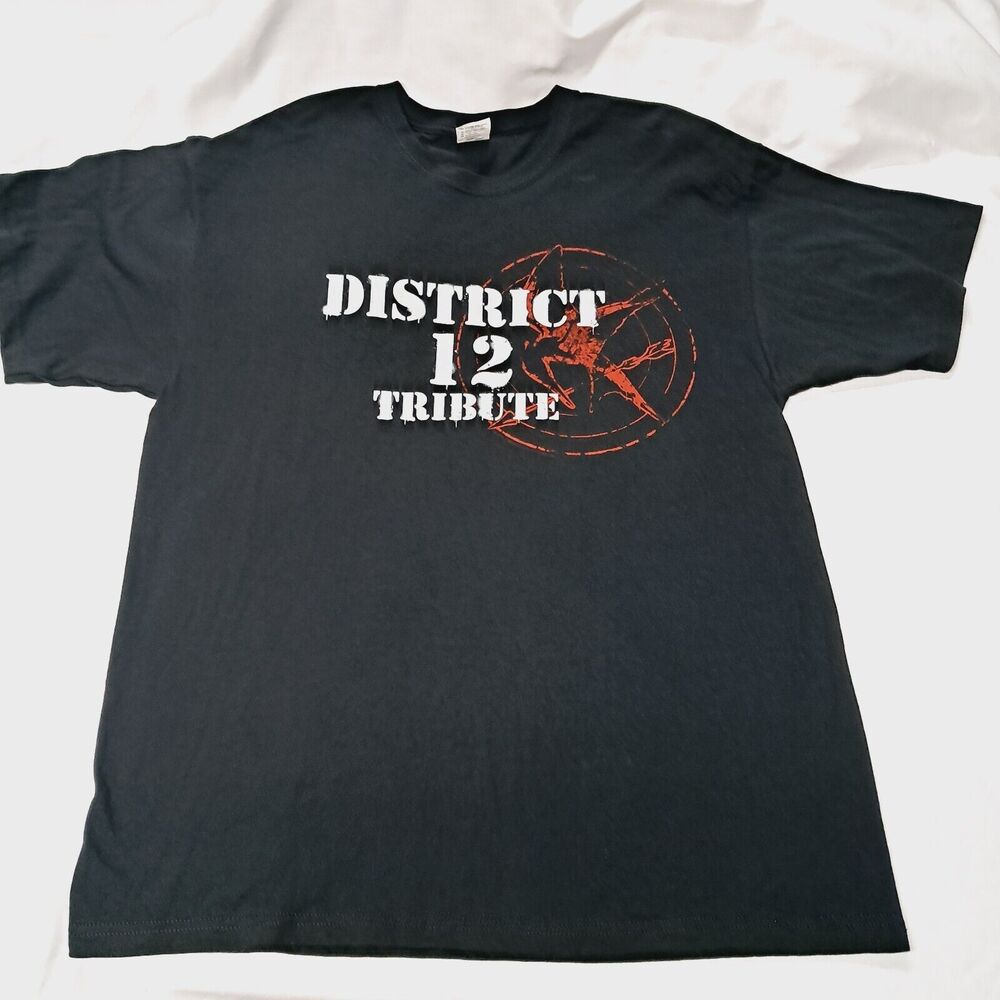 HUNGER GAMES District 12 Tribute 2012 Jennifer Lawrence XL SHIRT New Katniss